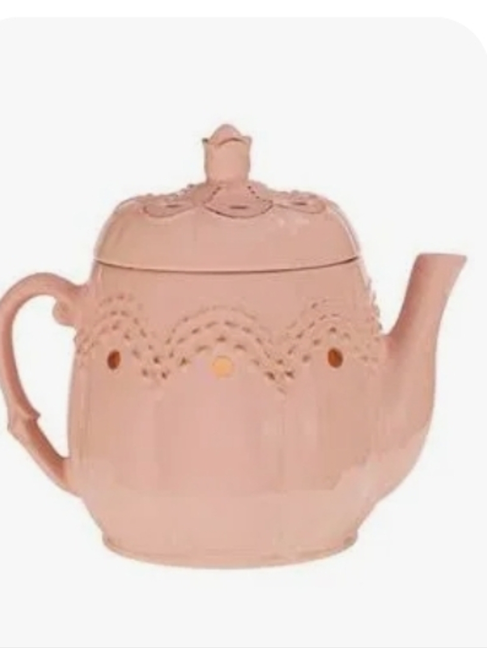 New In Box Scentsy Vintage Teapot Pink Warmer Cottagecore